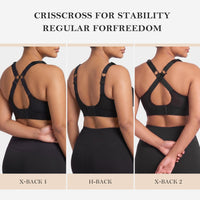 Front Zip High Support Sports Bra