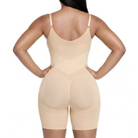 V-Shaped Tummy Control Shapewear Zip-Up Bodysuit