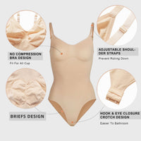 Seamless Sculpt Adjustable Strap Brief Bodysuit