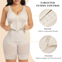 Steel Boned High Compression Full Bust Faja Bodysuit