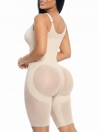 U-Shaped 3-Layer Fajas Shapewear Bodysuit