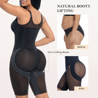 U-Shaped 3-Layer Fajas Shapewear Bodysuit