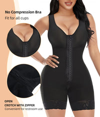Front Hook Full Bust Mid-Thigh Shaping Shapewear