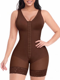 Front Hook Full Bust Mid-Thigh Shaping Shapewear
